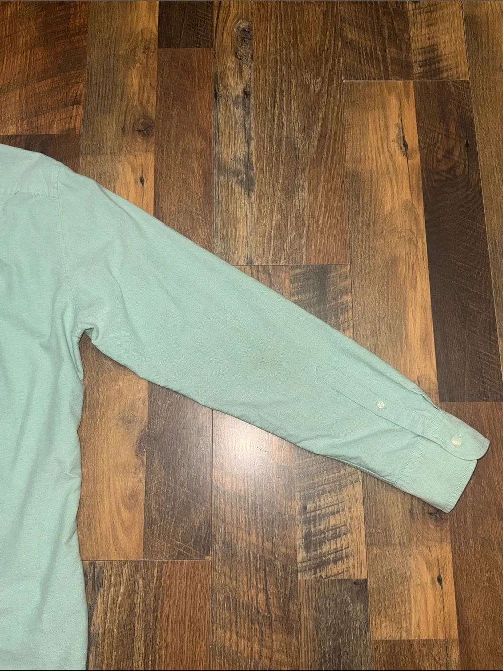 J.Crew Oxford Cloth Button Down Shirt Slim Fit XL Mint Green Cotton